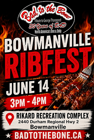 Bowmanville Ribfest poster
